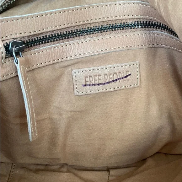 Free People Tan Studded Leather Shoulder Bag - Picture 17 of 17